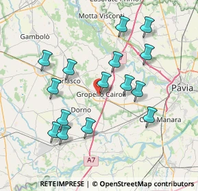 Mappa Via Piave, 27027 Gropello Cairoli PV, Italia (7.45867)