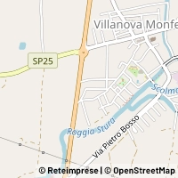 지도 Villanova Monferrato