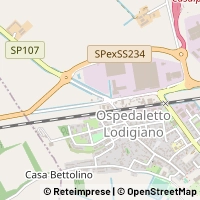 Mapa Ospedaletto Lodigiano