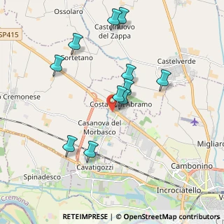 Mappa Via Lago Gerundo, 26022 Castelverde CR, Italia (1.85364)