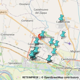 Mappa Via Lago Gerundo, 26022 Castelverde CR, Italia (1.9605)