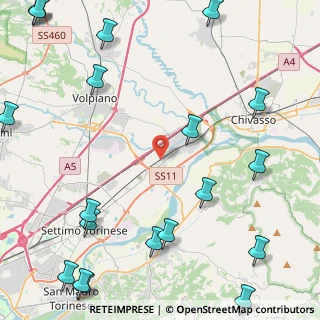 Mappa Via Fratelli Rosselli, 10032 Brandizzo TO, Italia (6.9215)