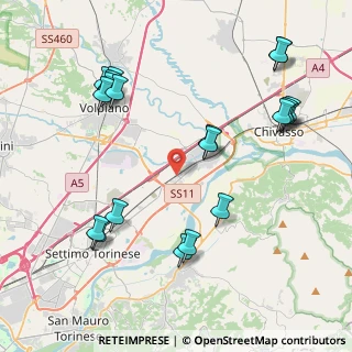 Mappa Via Fratelli Rosselli, 10032 Brandizzo TO, Italia (4.8115)