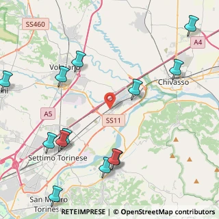 Mappa Via Fratelli Rosselli, 10032 Brandizzo TO, Italia (5.61846)