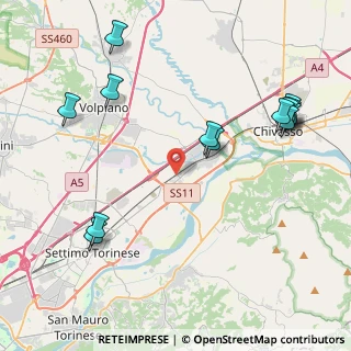 Mappa Via Fratelli Rosselli, 10032 Brandizzo TO, Italia (5.04615)