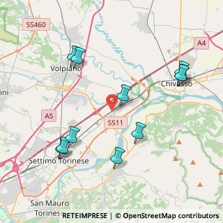 Mappa Via Fratelli Rosselli, 10032 Brandizzo TO, Italia (4.48)
