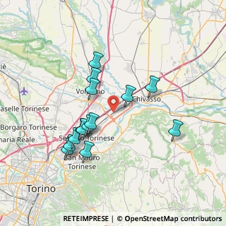 Mappa Via Fratelli Rosselli, 10032 Brandizzo TO, Italia (6.81929)
