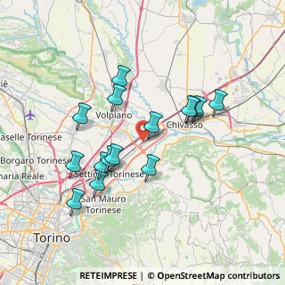 Mappa Via Fratelli Rosselli, 10032 Brandizzo TO, Italia (6.806)