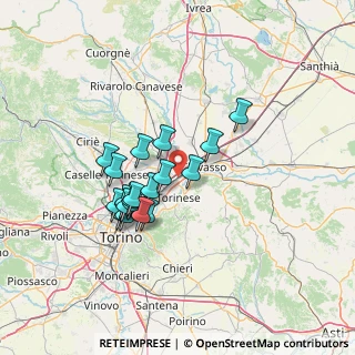 Mappa Via Fratelli Rosselli, 10032 Brandizzo TO, Italia (11.5255)