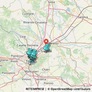 Mappa Via Fratelli Rosselli, 10032 Brandizzo TO, Italia (14.21333)