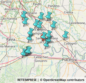 Mappa Str. dei Baratti, 27010 Miradolo Terme PV, Italia (12.03889)