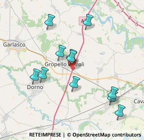 Mappa Via Lecco, 27027 Gropello Cairoli PV, Italia (3.77273)