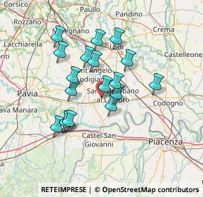 Mappa Via Garibaldi, 27010 Miradolo Terme PV, Italia (11.90556)