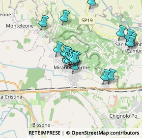 Mappa Via Garibaldi, 27010 Miradolo Terme PV, Italia (1.639)