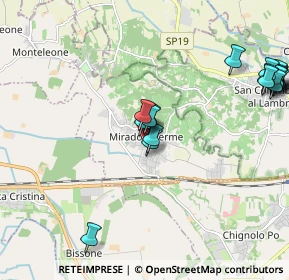 Mappa Via Garibaldi, 27010 Miradolo Terme PV, Italia (2.368)