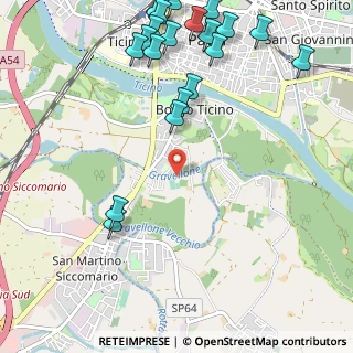 Mappa Strada del Gravellone, 27100 Pavia PV, Italia (1.441)