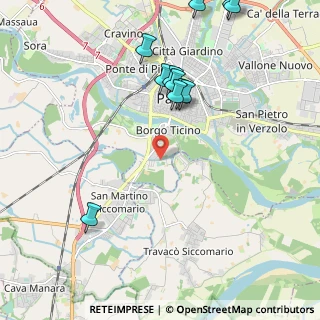 Mappa Strada del Gravellone, 27100 Pavia PV, Italia (2.44364)