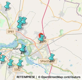 Mappa 46030 San Giorgio di Mantova MN, Italia (5.8575)