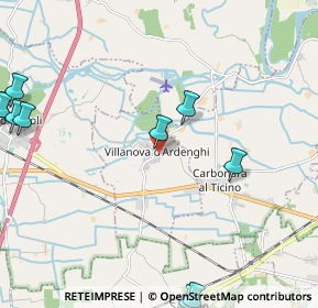 Mappa Via Leonardo da Vinci, 27030 Villanova d'Ardenghi PV, Italia (3.13909)