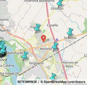 Mappa Via Padre Kolbe, 46030 Mottella MN, Italia (3.523)