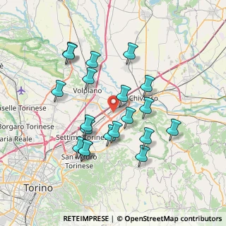 Mappa Via T. Galimberti, 10032 Brandizzo TO, Italia (6.934)