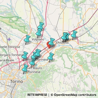 Mappa Via T. Galimberti, 10032 Brandizzo TO, Italia (6.85667)