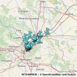 Mappa Via T. Galimberti, 10032 Brandizzo TO, Italia (10.8145)