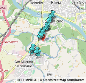 Mappa Via Gravellone, 27100 Pavia PV, Italia (0.6045)