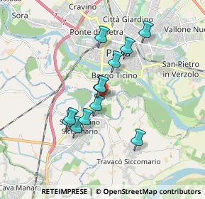 Mappa Via Gravellone, 27100 Pavia PV, Italia (1.47417)