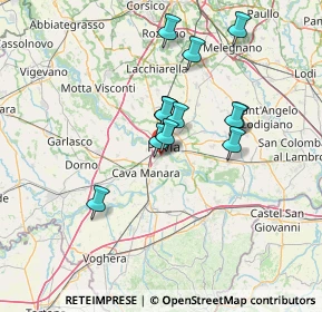 Mappa Via Gravellone, 27100 Pavia PV, Italia (10.89692)