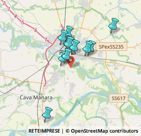 Mappa Via Charles Darwin, 27100 Pavia PV, Italia (2.71455)