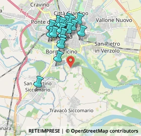 Mappa Via Charles Darwin, 27100 Pavia PV, Italia (1.815)