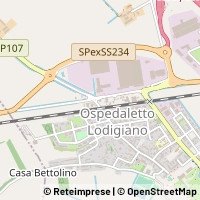 Mapa Ospedaletto Lodigiano