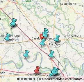 Mappa Via Pelizza da Volpedo, 26841 Casalpusterlengo LO, Italia (9.701)