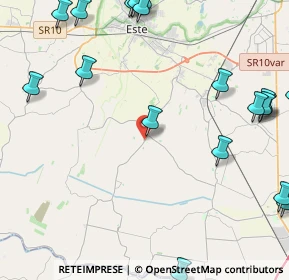 Mappa Via G. Garibaldi, 35040 Villa Estense PD, Italia (6.2455)