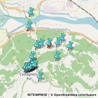 Mappa Via San Genesio, 10090 Castagneto Po TO, Italia (1.10714)