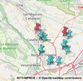 Mappa 10072 Caselle Torinese TO, Italia (3.58714)