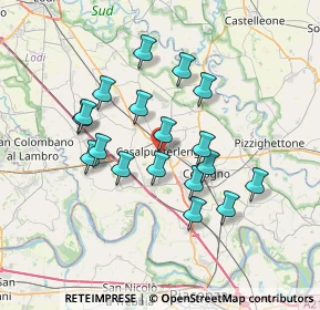 Mappa Via Martiri di Cefalonia, 26841 Casalpusterlengo LO, Italia (6.25667)