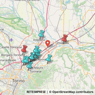 Mappa E64, 10088 Volpiano TO, Italia (7.58214)