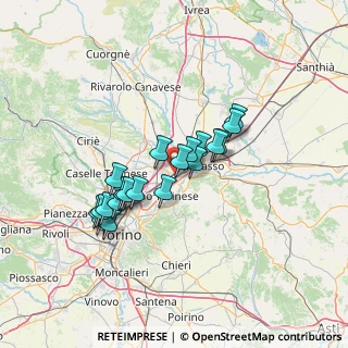 Mappa E64, 10088 Volpiano TO, Italia (11.2015)