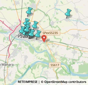 Mappa Via Grumello, 27100 Pavia PV, Italia (3.57231)