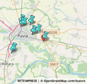Mappa Via Grumello, 27100 Pavia PV, Italia (3.84417)