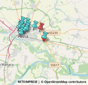 Mappa Via Grumello, 27100 Pavia PV, Italia (3.74308)