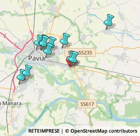 Mappa Via Grumello, 27100 Pavia PV, Italia (3.38727)