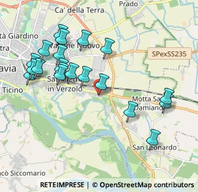 Mappa Via Grumello, 27100 Pavia PV, Italia (2.044)