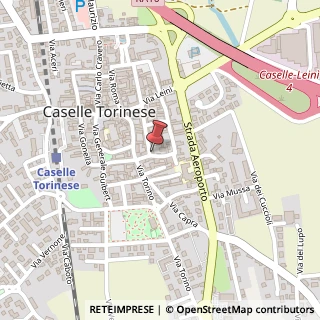 Mappa Via Gibellini, 95, 10072 Caselle Torinese, Torino (Piemonte)