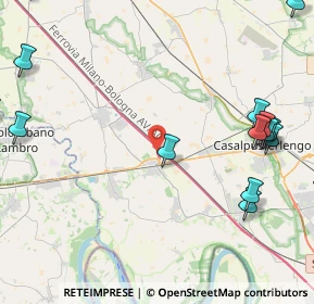 Mappa A1 - Autostrada del Sole, 26864 Ospedaletto Lodigiano LO, Italia (6.72278)