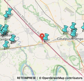 Mappa A1 - Autostrada del Sole, 26864 Ospedaletto Lodigiano LO, Italia (6.55)