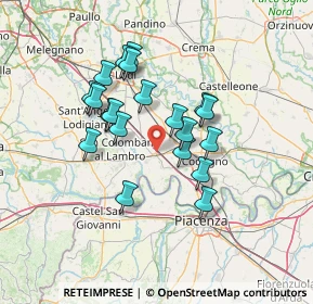 Mappa A1 - Autostrada del Sole, 26864 Ospedaletto Lodigiano LO, Italia (11.6125)