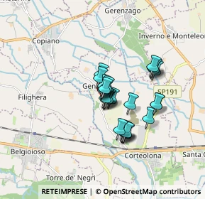 Mappa Via de Gasperi, 27014 Genzone PV, Italia (1.13077)